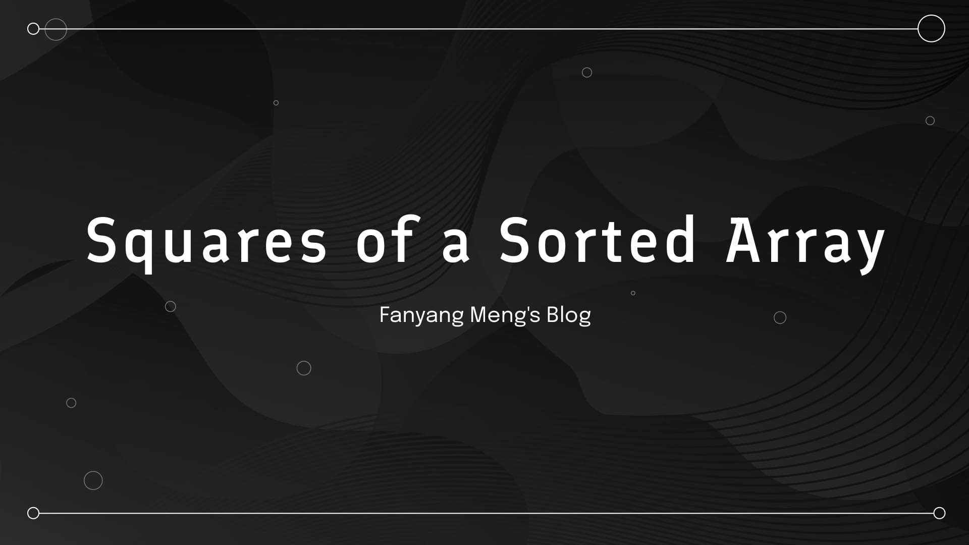 Squares of a Sorted Array