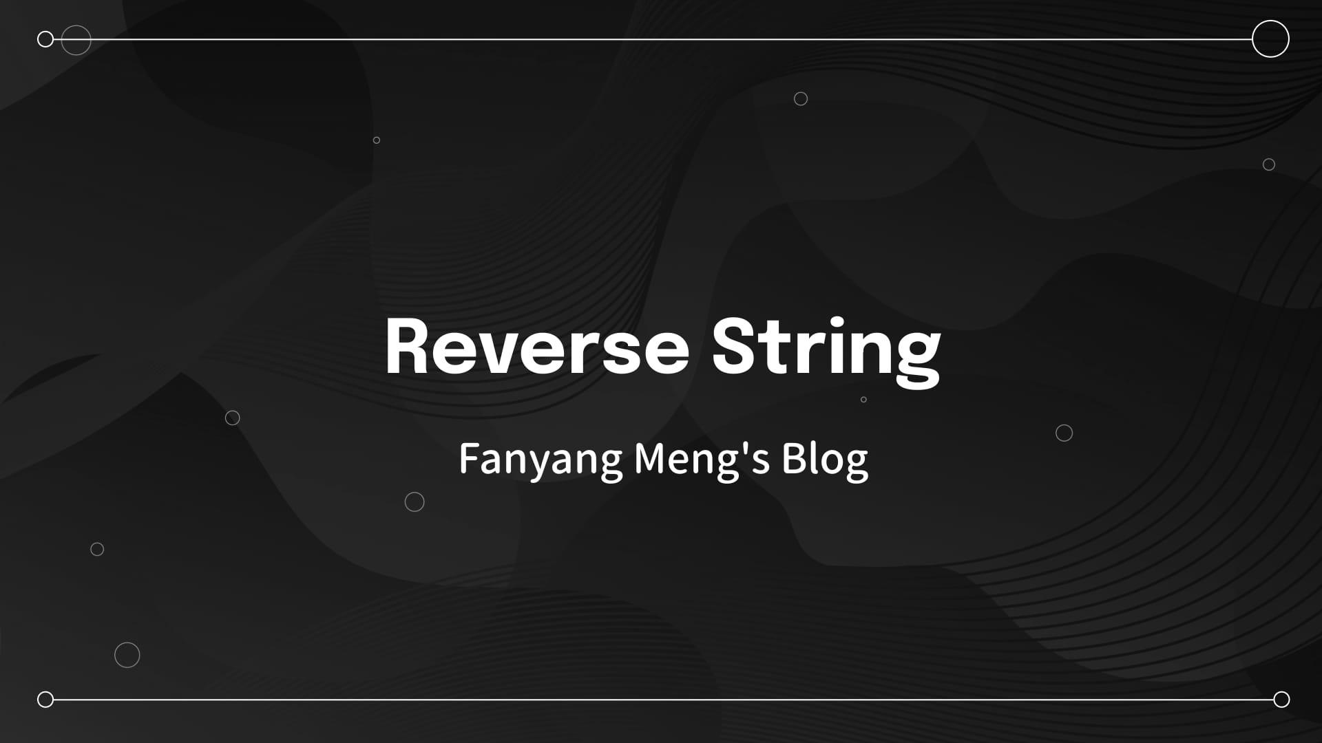 344. Reverse String