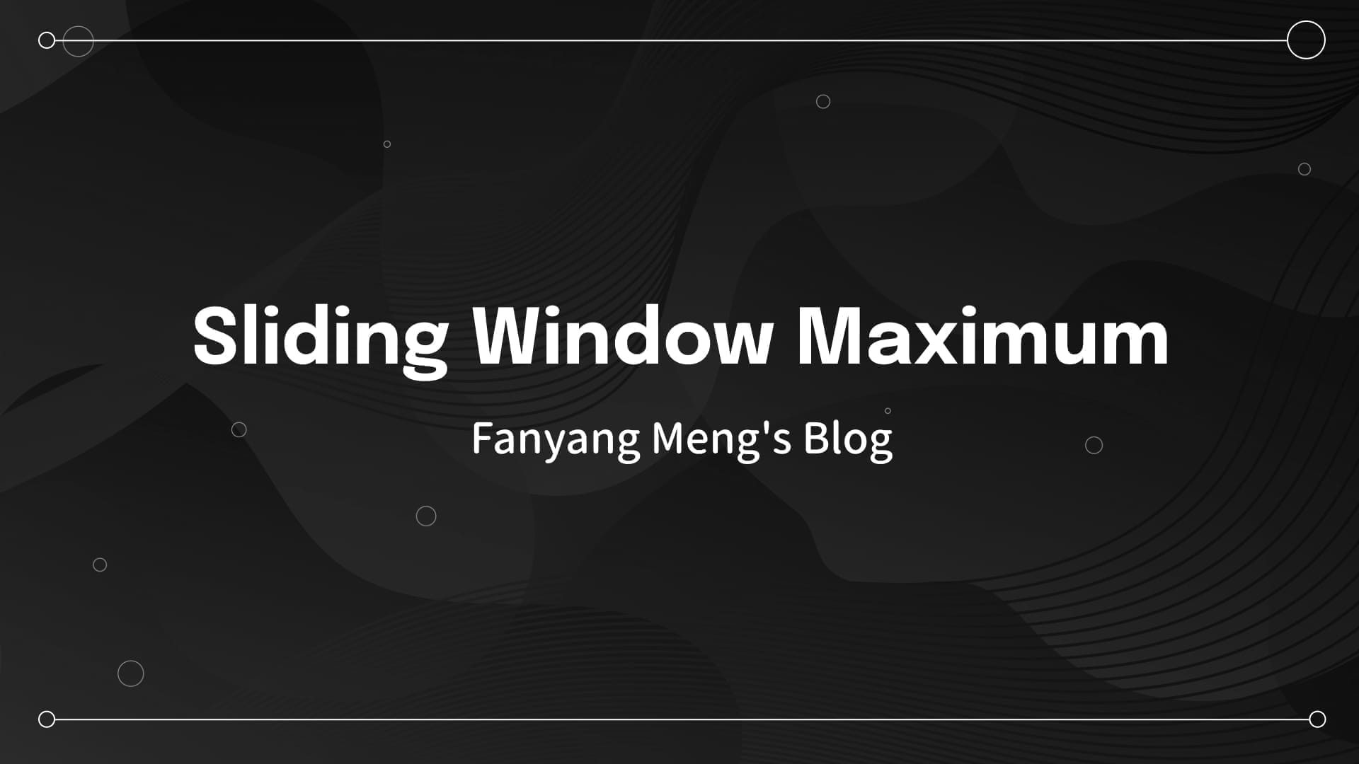 239. Sliding Window Maximum