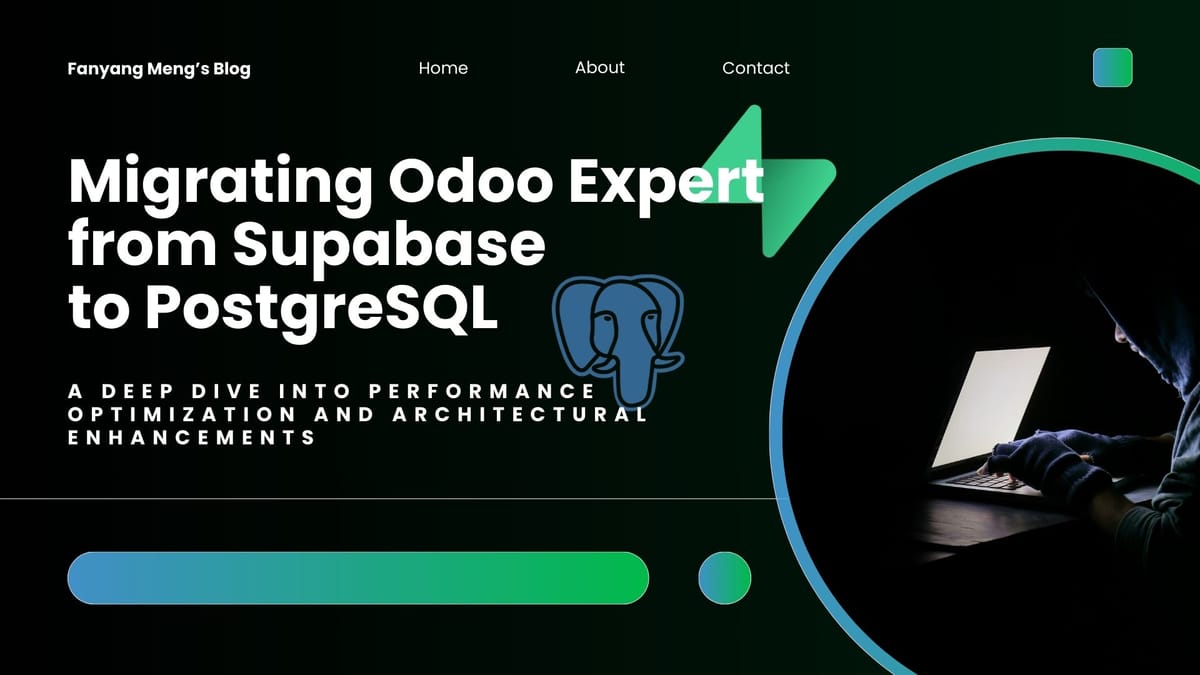 Migrating Odoo Expert from Supabase to PostgreSQL: A Deep Dive into ...